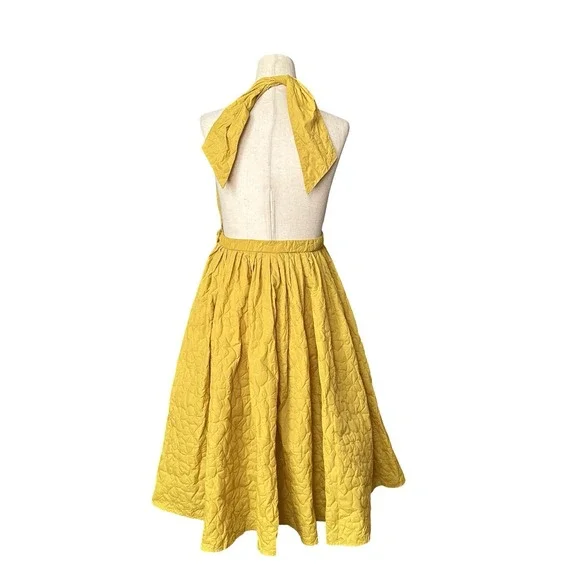 Jean Paul Gaultier for Target Cocktail Fairy Halter Dress Small Junior 7 Yellow - Picture 10 of 15